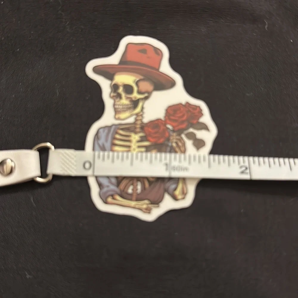 Floral skull stickers/decals.